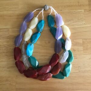 STATEMENT MULTI COLORED NECKLACE
